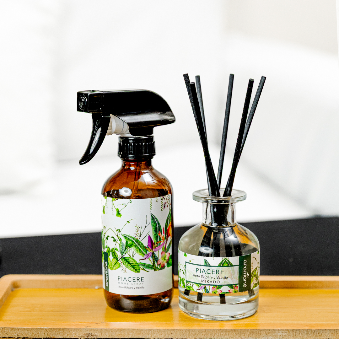 Kit 1 Home Spray 240ml + 1 Difusor de varitas 150ml vidrio