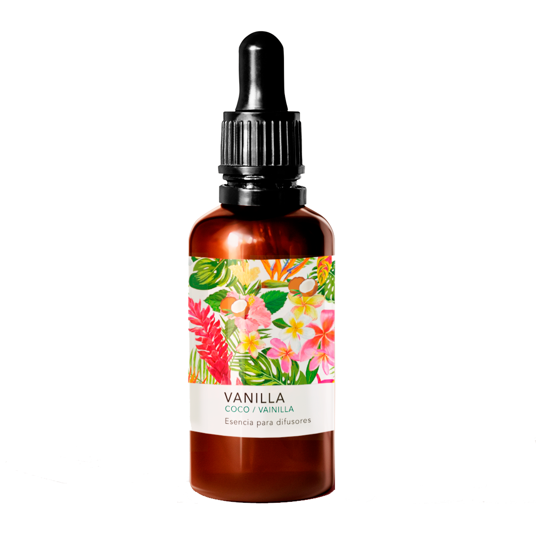 ESENCIA AROMÁTICA PARA DIFUSOR , COCO VAINILLA, 30 ML