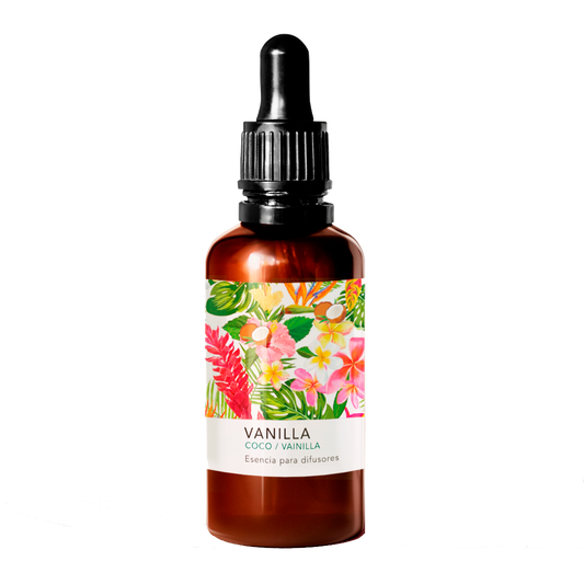 ESENCIA AROMÁTICA PARA DIFUSOR , COCO VAINILLA, 30 ML